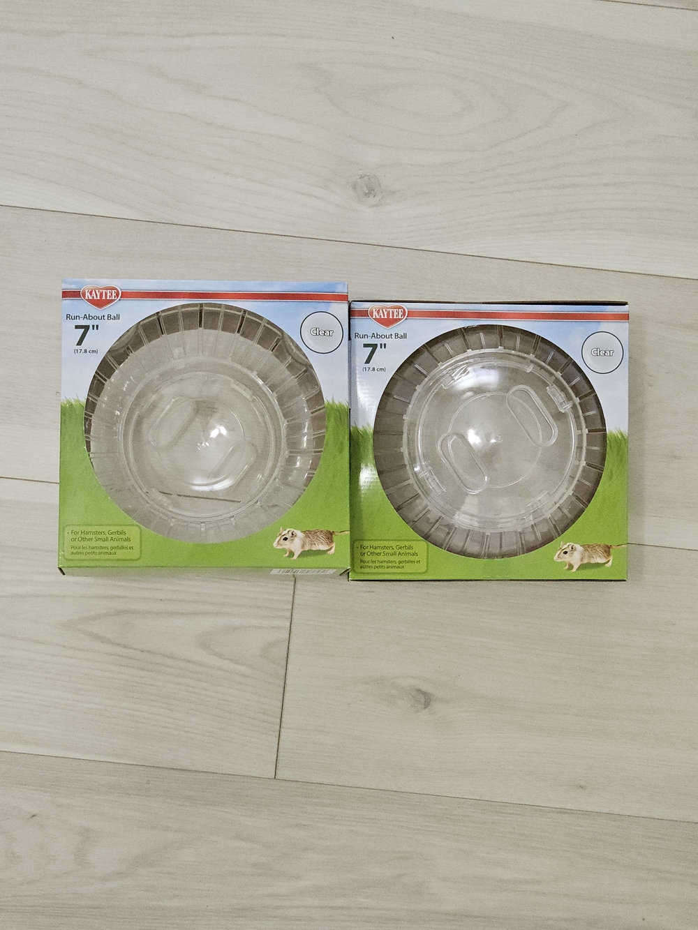 Kaytee 7" Clear Run-About Ball (2 pack) - Clear